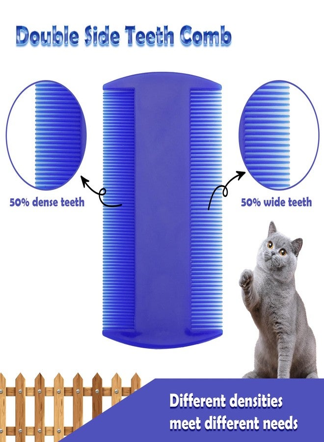 CAPHONT Flea Comb for Cats Dogs, 6 Pack Pet Lice Comb Set Pet Grooming Pets for Small, Medium & Large Pets (Blue) - Image 4